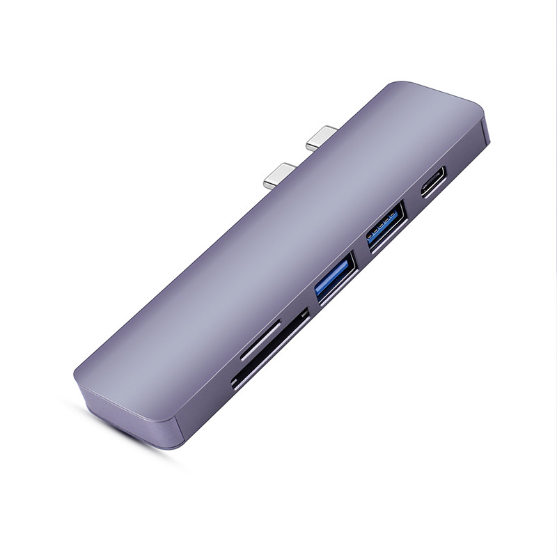 2019 портативная беспроводная док-станция с двумя портами usb Type-c и 5 портами для Macbook Pro