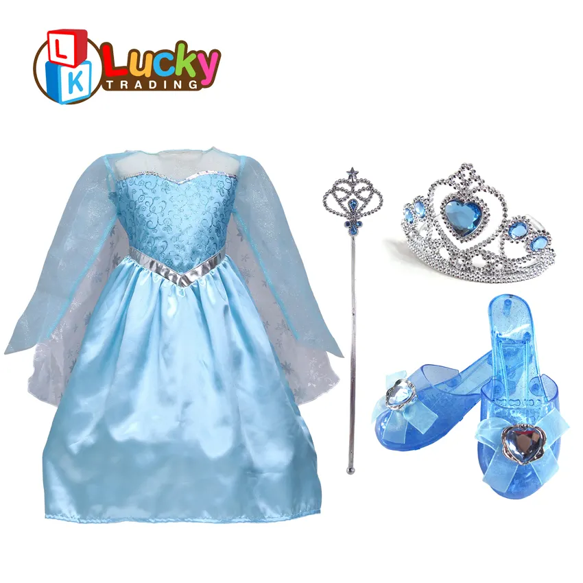 Комплект костюмов для косплея, сувениры, игрушки, платье принцессы для девочек с 4 шт.