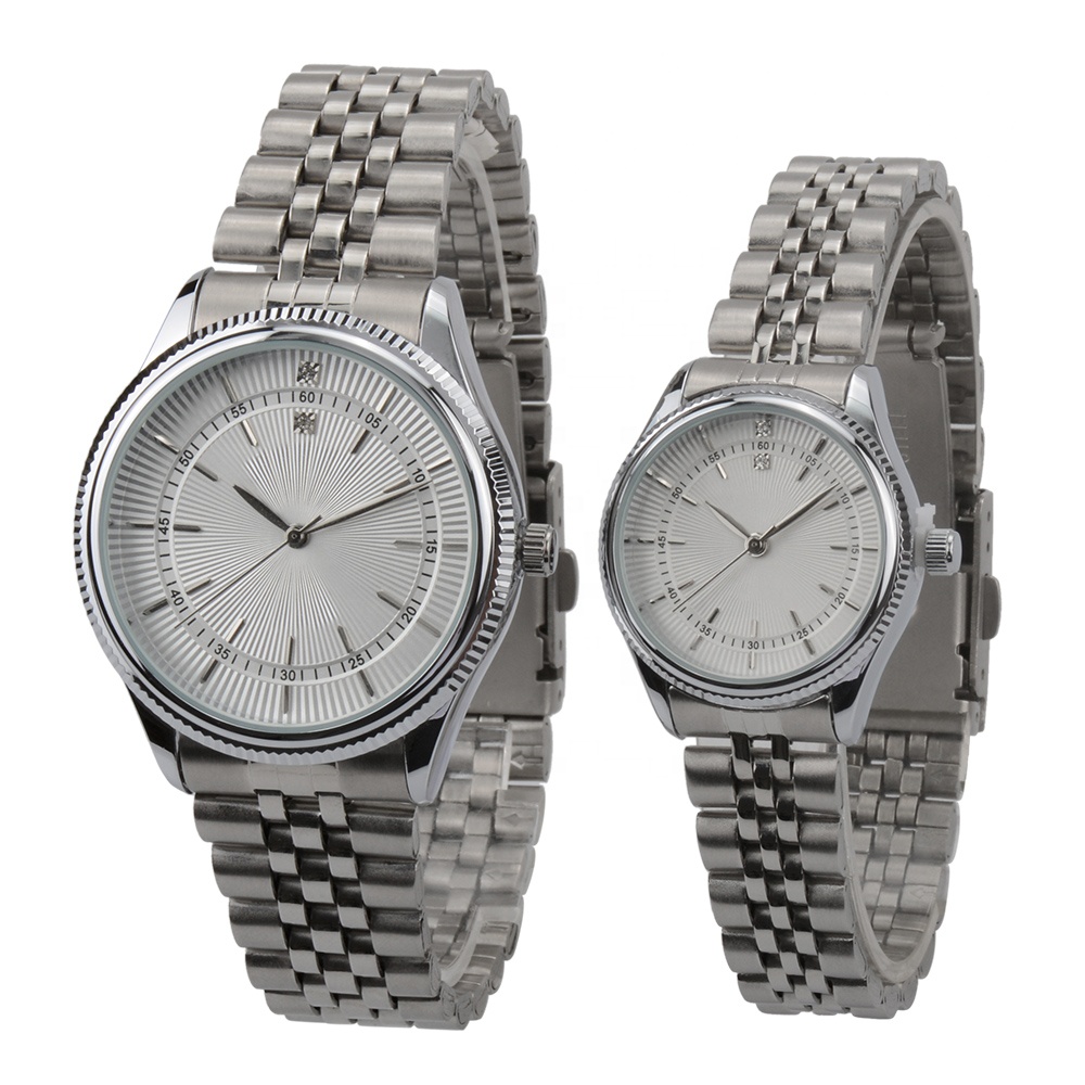 Limited Edition New Design Couple's Gift Zinc Alloy Watches 3 ATM Waterproof Wristwatches for Men and Women with Unique Dial