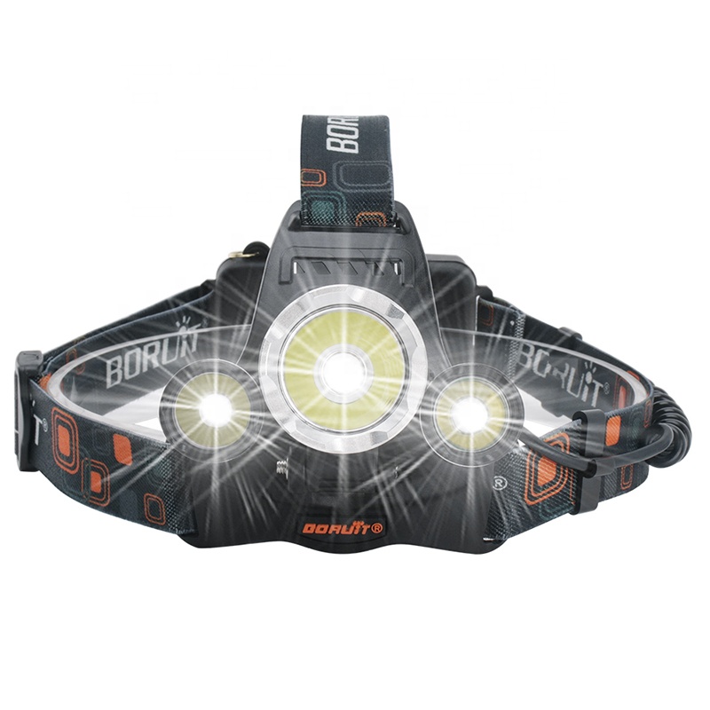 Boruit RJ-3000 головная Светодиодная лампа L2 + 2R2, наружный фонарь для кемпинга