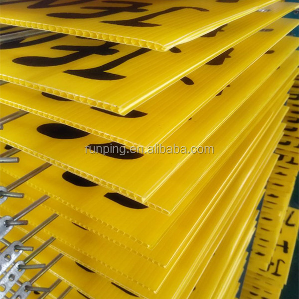 PP outdoor advertising hollow billboard corflute signboard