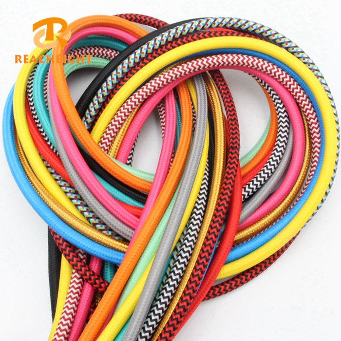 3 Core Decoration Vintage Style Electrical Cloth Covered Antique Wire Supplies