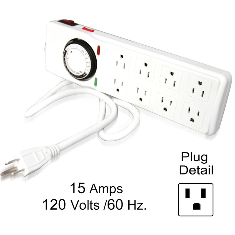 Честный поставщик SINOWELL 8 Outlet Power Strip таймер штекер