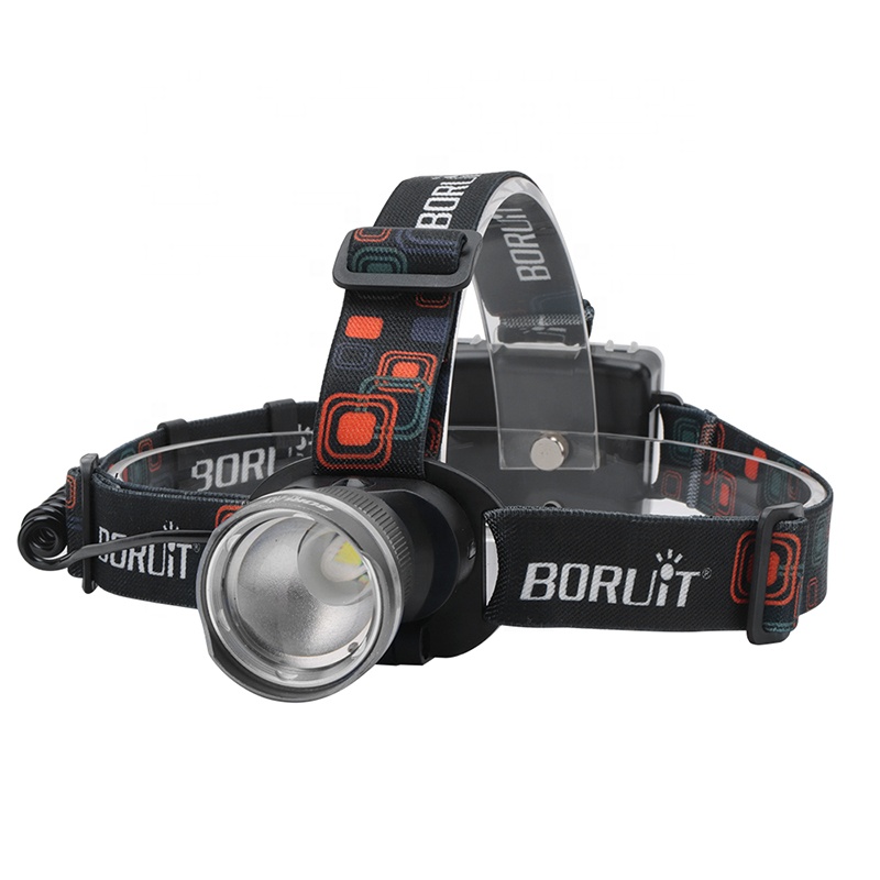 Boruit светодиодный налобсветодио дный фонарь Zoomable AA батарея лампа