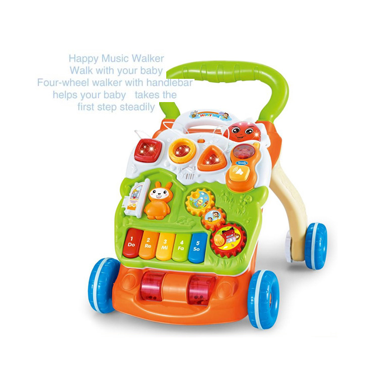 Музыкальный сидеть стоять Baby walker обучающая игрушка обучающий стол