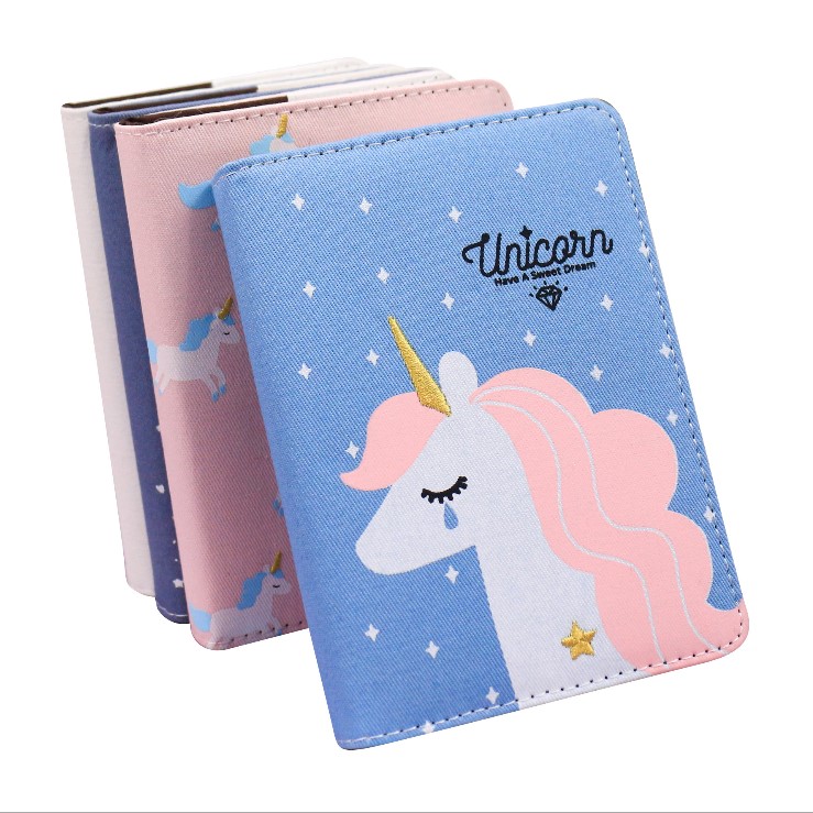 FEIYOU 2019 New Korean girls heart cute cartoon unicorn small notebook for gift/student