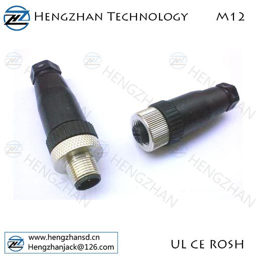 Прямой кабель круговой Apex Amphenol M12 ip67 4-контактный разъем водонепроницаемый