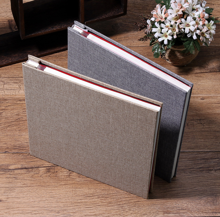 2023 New Product Self Adhesive Coated Photo Album Wedding Linen Album Photo Protect Cover