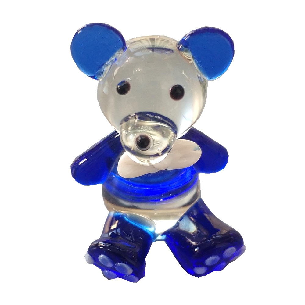 Лидер продаж стеклянные плюшевый мишка Фигурка Хрустальный Мишка lampwork украшение дома Рождественский подарок Новый год подарок
