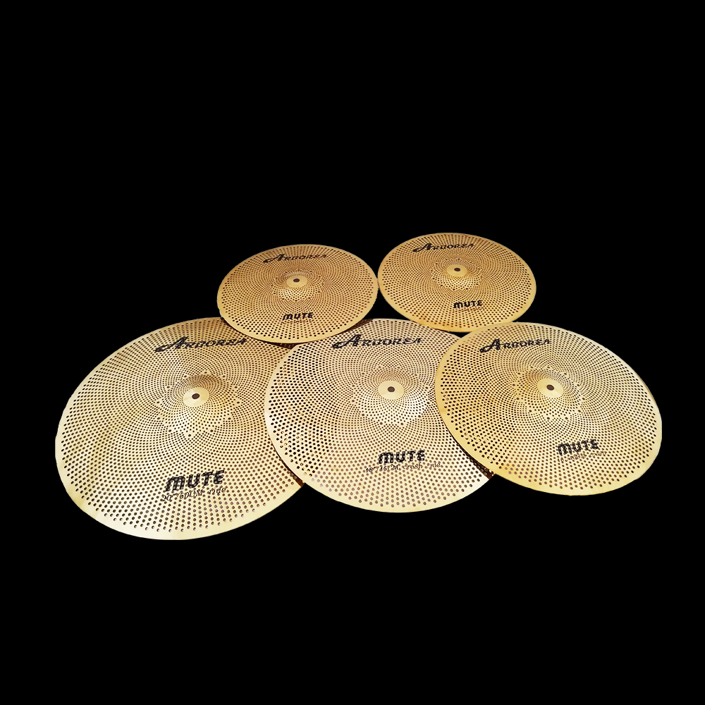 Arborea высококачественный бесшумный Набор тарелок, золотой бесшумный cymbal