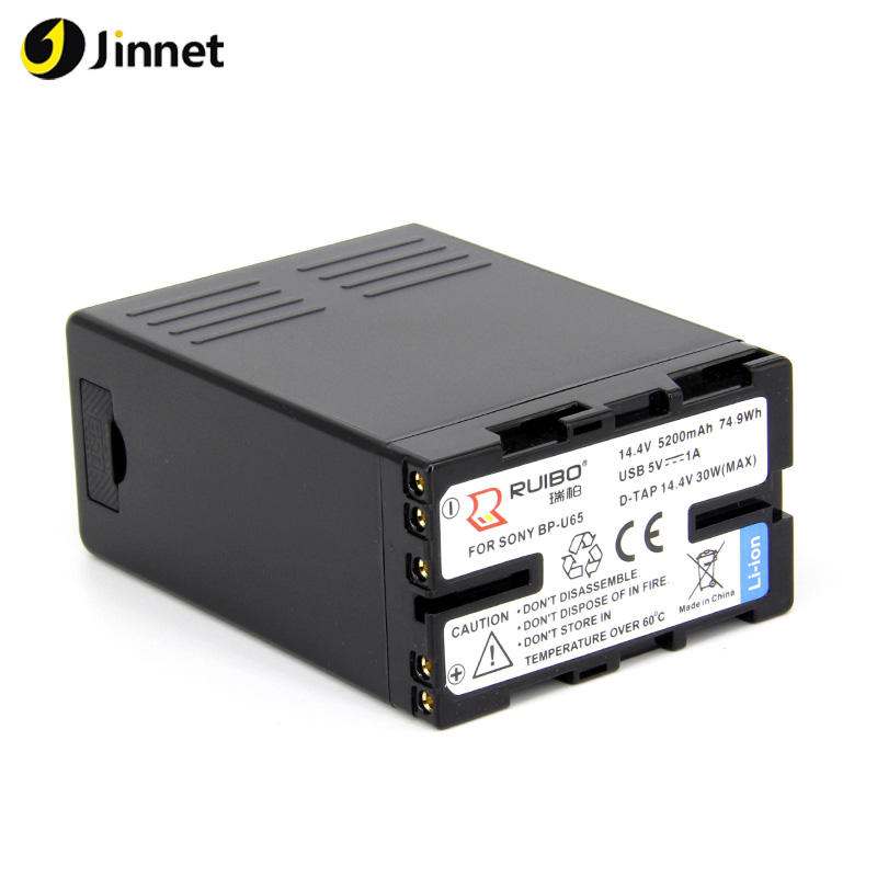 Jinnet BP-U65 BPU65 BP-U60 Camcorder Battery For Sony PMW-280 EX1 EX3 PXW-FS5 PXW-X180