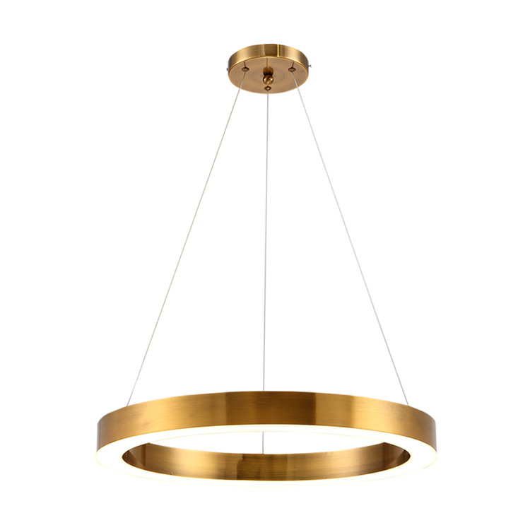 modern led round circle acrylic chandelier light suspended ring light suspended led lights lustre plafond