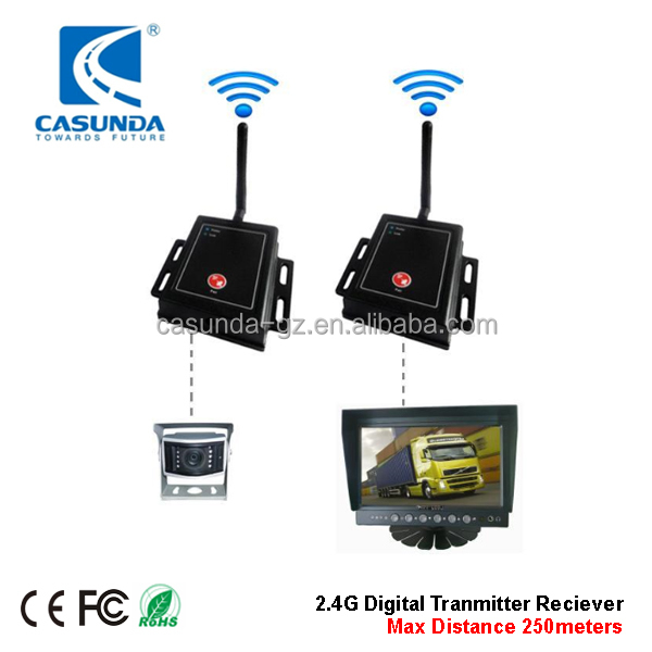 2,4 GHz rc bluetooth передатчик и приемник для беспроводной камеры грузовика комплект системы, для прицепа, и тяжелых транспортных средств