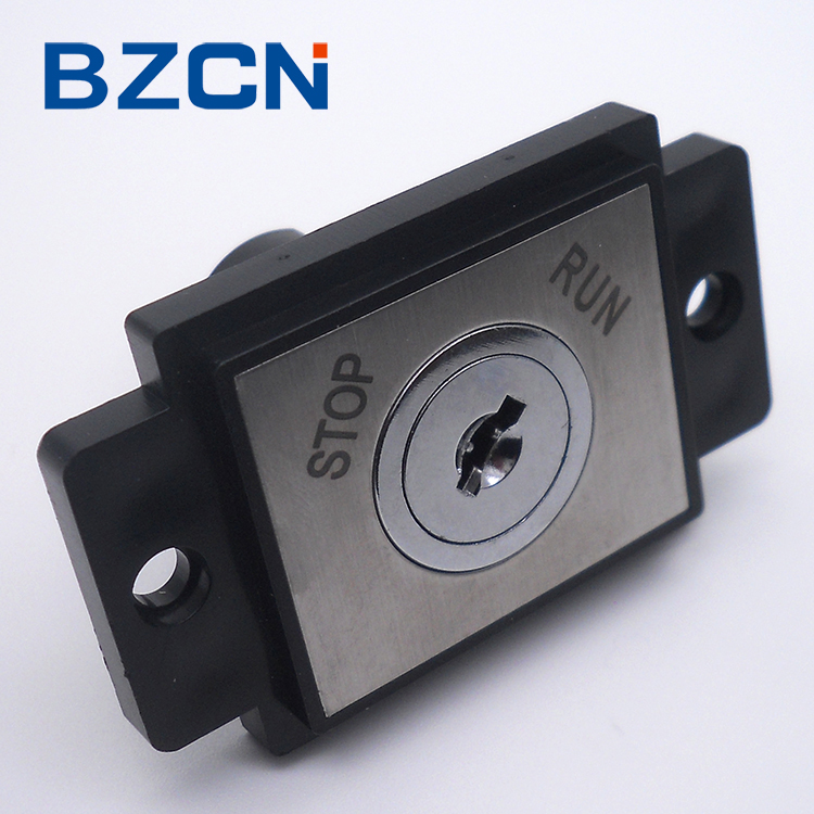 DTS 2801 oem изготовленный на заказ квадратный 4 pin стопы электронный ключ переключатель блокировки для Лифт из нержавеющей стали run замок с ключом