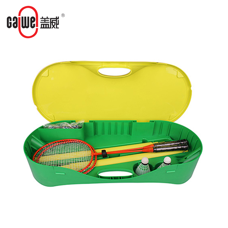 professional badminton set combination with net and shuttlecock and rackets