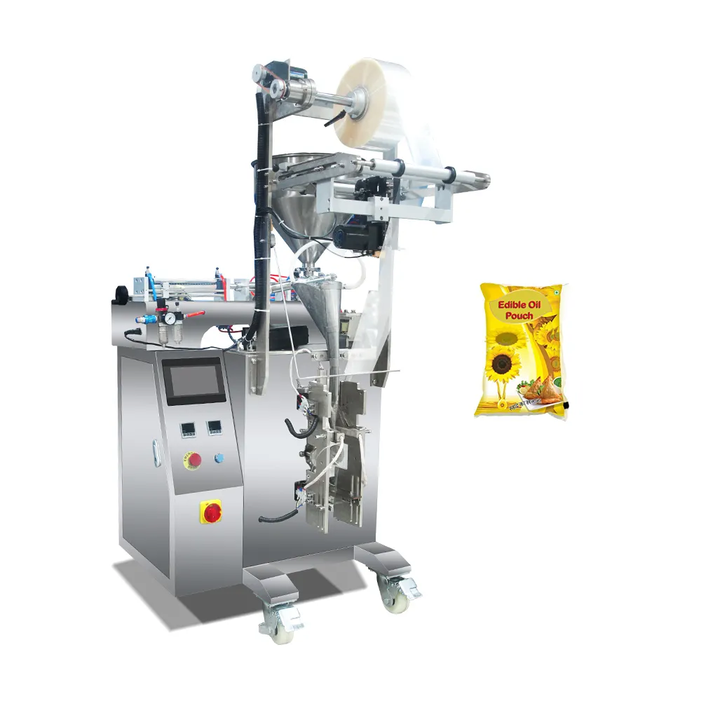Automatic Plastic Pouch Mustard Cooking Oil/sauce honey ketchup liquid pouch Packing Machine