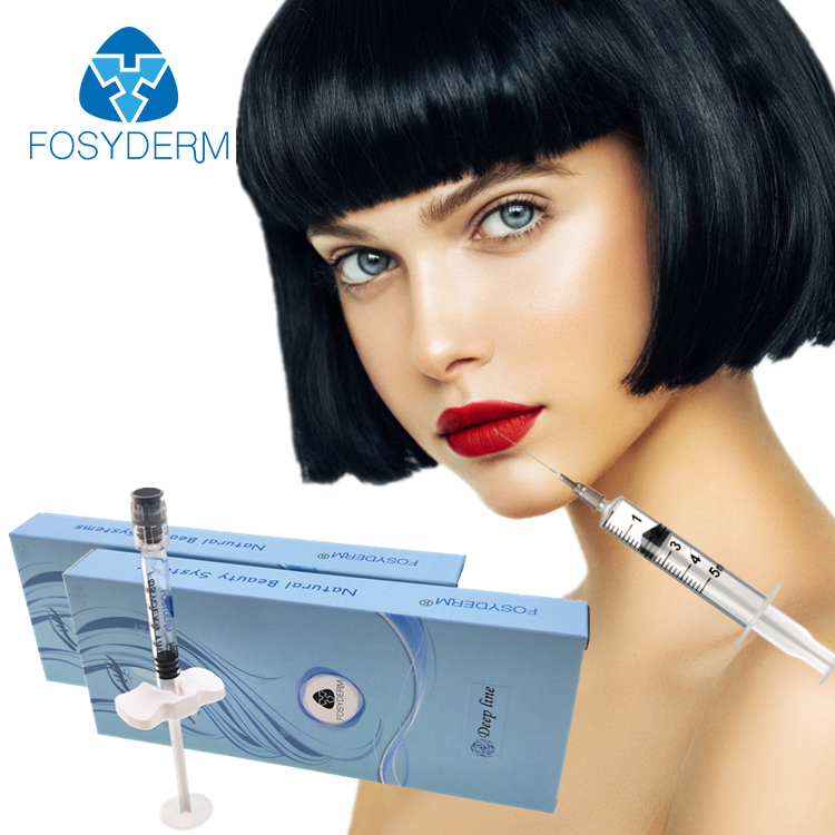 Fosyderm 2 иглы HA наполнитель гель для инъекций перекрестное соединение 1 мл глубокие линии Гиалуроновая кислота кожный наполнитель