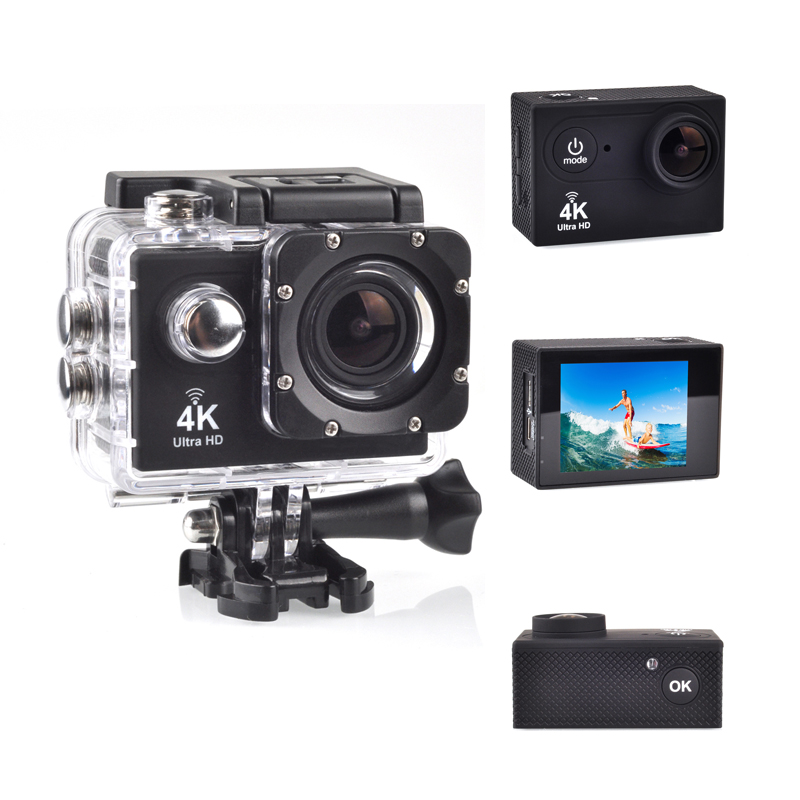 Водонепроницаемая Спортивная Экшн-камера Ultra HD 4K для велосипеда мотоцикла шлема