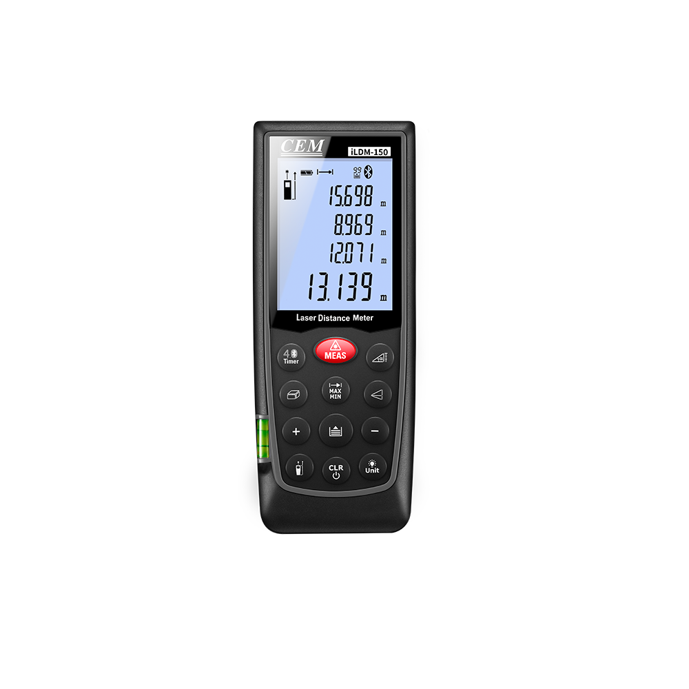 CEM iLDM-150 229ft /70 м профессиональный лазерный дальномер с Bluetooth 4,0 APP поддержки, работающий от батареи наружные беспроводные лазерный дальномер