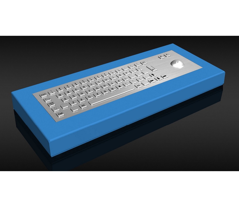 Прочный Настольный клавиатура металла с Trackball (KMY299B-DESK)