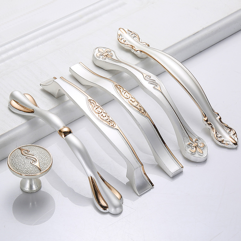 Nordic gold plus Серебряный шкаф ручка кухня ручки Z-8881
