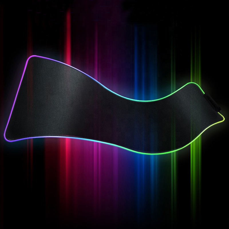 Non-Slip натуральная резиновая основа RGB игровая клавиатура RGB подсветкой яркая коврик для клавиатуры и мыши