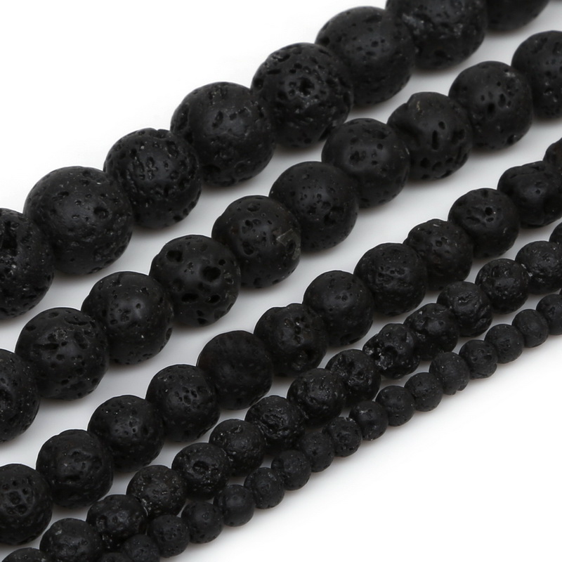 Miss Jewelry 4/6/8/10mm lava stone beads for sale