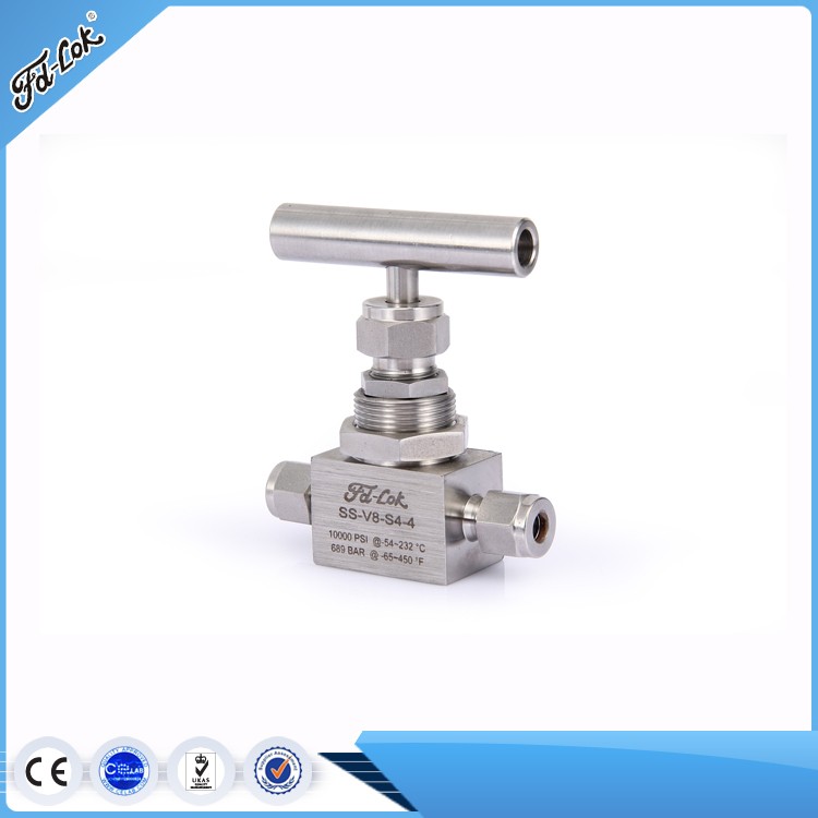 Игольчатый клапан 10000 psi, SS316, игольчатый клапан типа swagelok