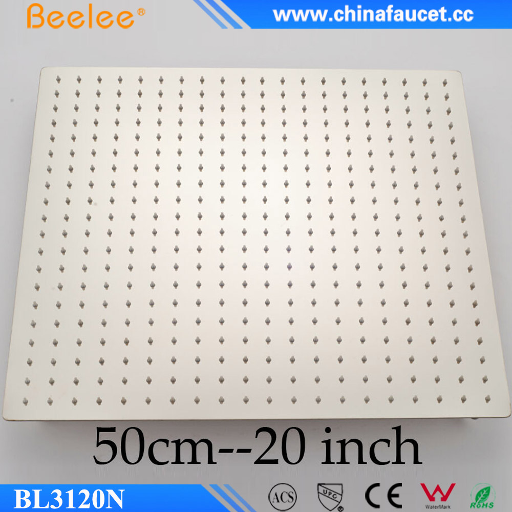 Beelee BL3120N Роскошные Большой 20 "Матовый никель осадков нержавеющая сталь насадки для душа