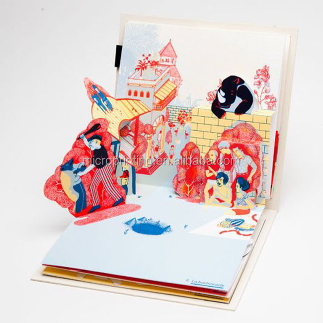 Fantastic reading experience pop up board book China renowned colour 3d child book printer