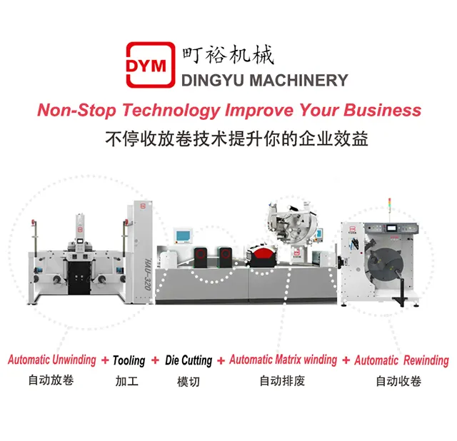 DINGYU manufacturer Automatic non stop winding machine made offset printing machine price down