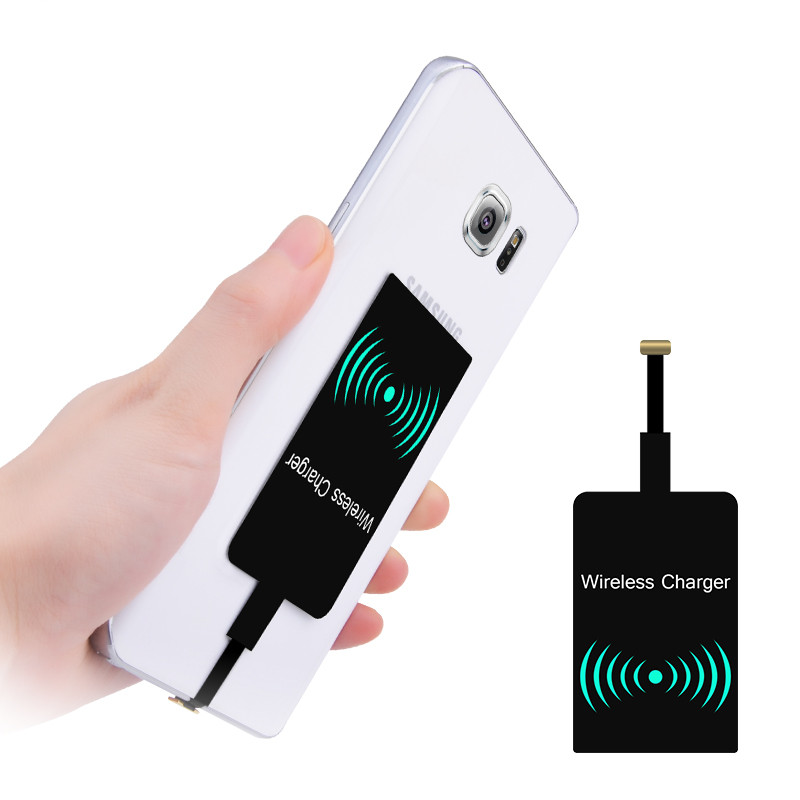 QI Беспроводное зарядное устройство приемник Micro USB для Samsung MicroUSB телефонов 5V/1A зарядный адаптер Универсальный