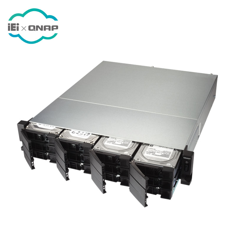 Qnap сервер TS-1232XU-RP-4G 10GbE-ready, начального уровня стойки servidor NAS для SMB Показывая два SFP + порты