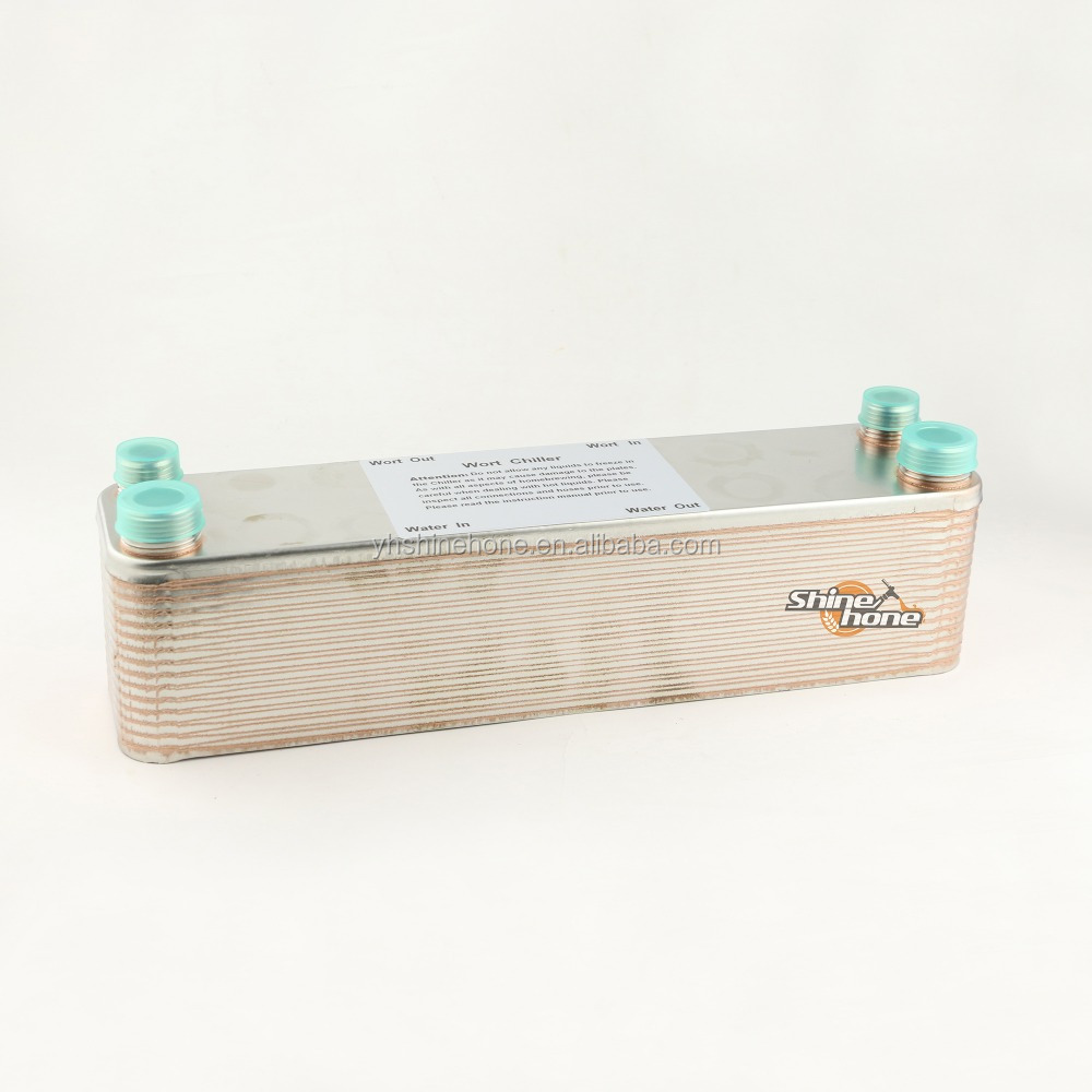 30 тарелок 12,4 "x 2,9" Теплообменник домашний пивоваренный пивной сусла Чиллер