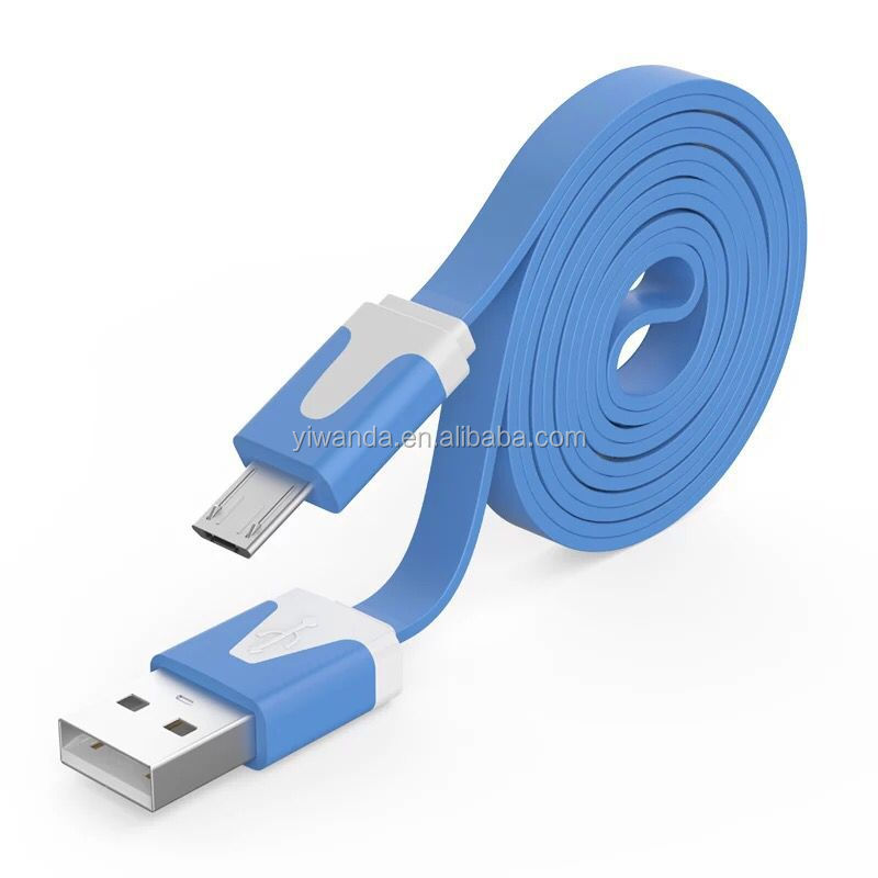 Оптовая продажа, плоский USB-кабель для мобильного телефона