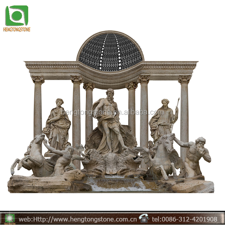 Мраморный Открытый большой фонтан Trevi