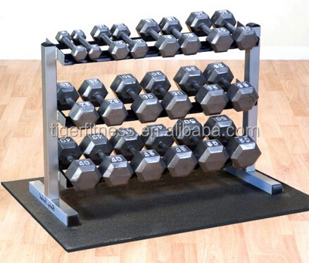 black 10kg hex dumbbell set