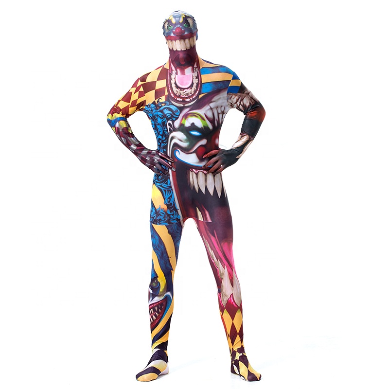 Большие размеры, Хэллоуин, Zentai Catsuit, полный боди, мужской костюм