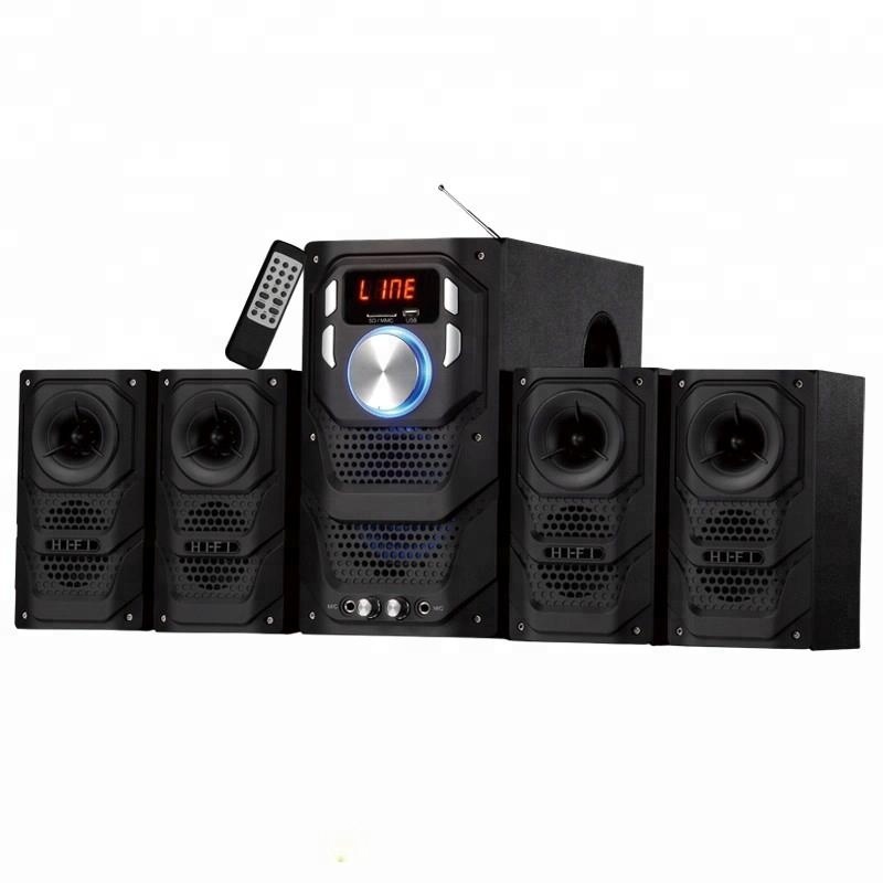 Pro Latest 4.1 Multimedia Speaker System with Full Function USB,SD,BT Powerful LED Display