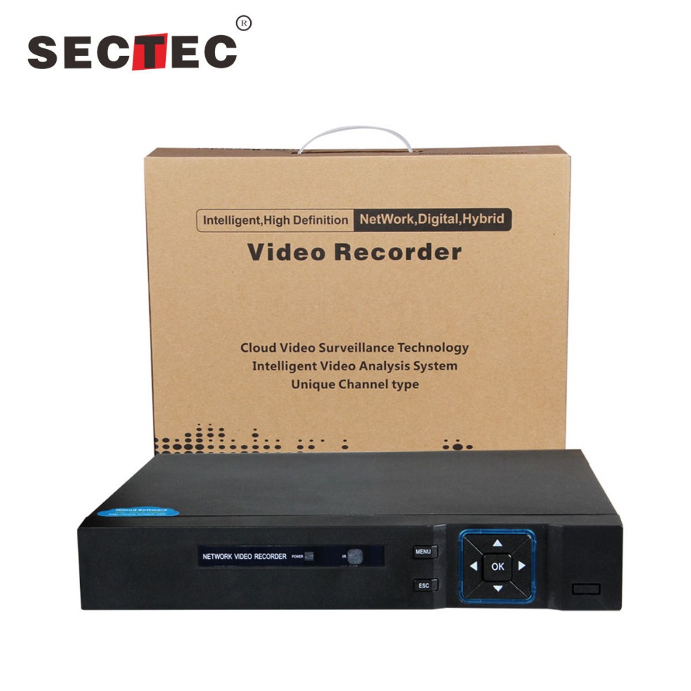 Sectec 8/16/24/32 канальный NVR 1080P CCTV NVR