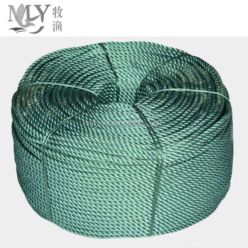 100% натуральная HDPE материал 3 strand нейлон pe веревка