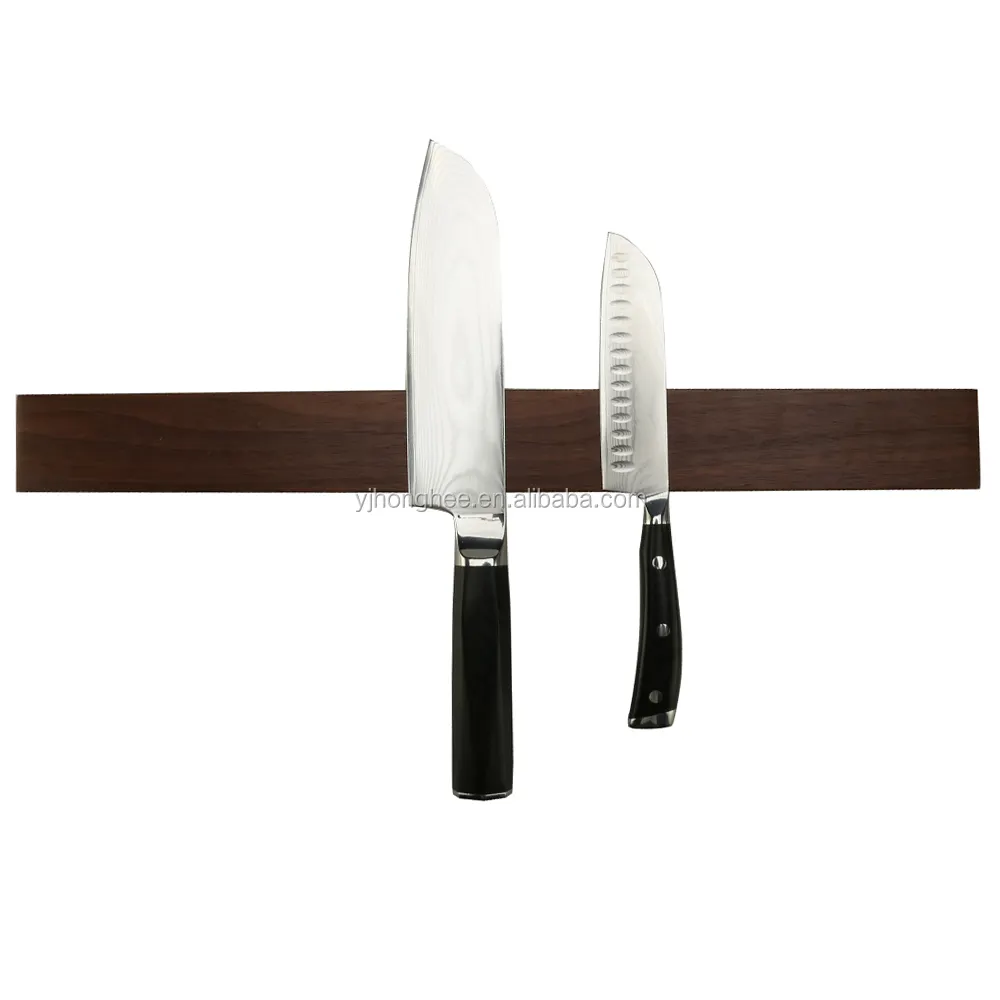 12/14/16 inch Walnut Wood Kitchen Magnetic Knife Strip/Rack/Holder for Cook