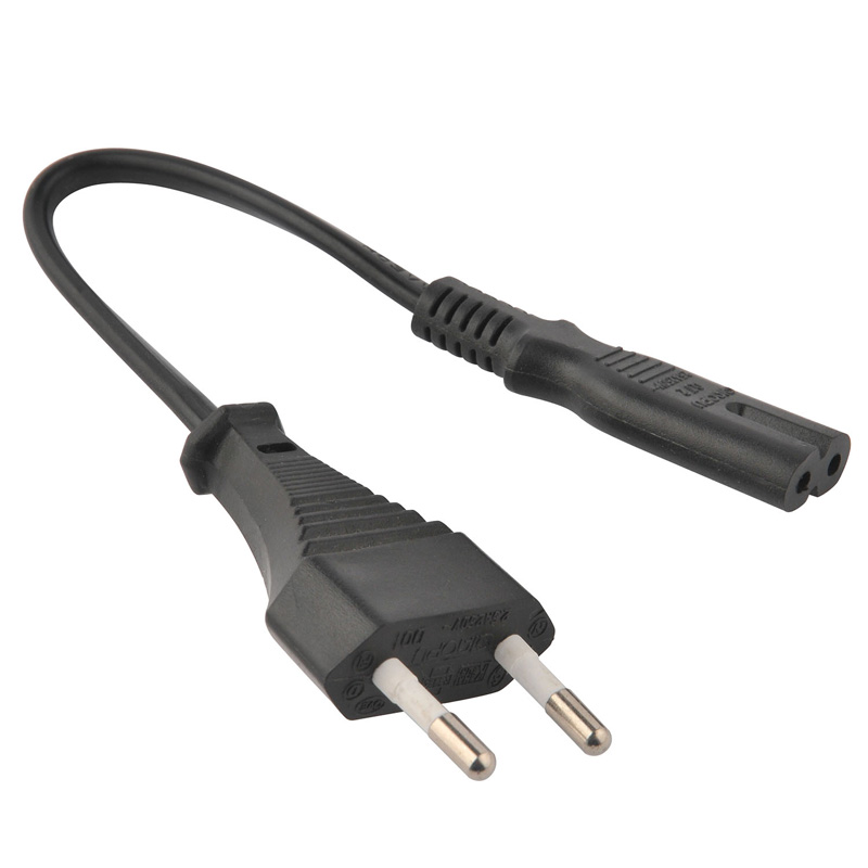 Европейский 2 шпильки 230V AC шнур питания с VDE сертификации и Qt8 разъем (AL-151 + AL-117)