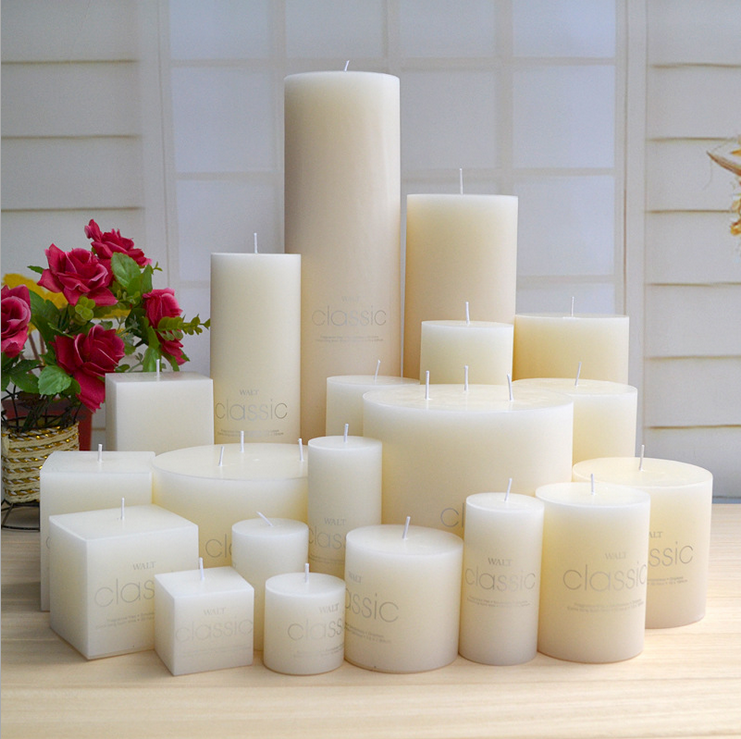 Wholesale christmas candle Paraffin Wax White Candle