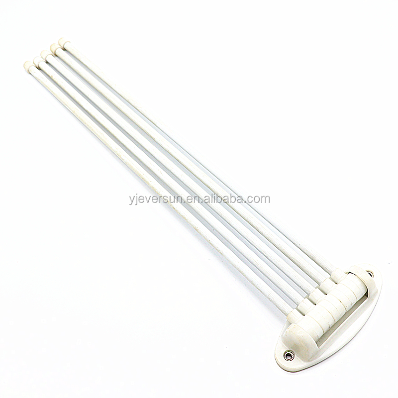 New arrival stainless steel bathroom towel rack hanger holder organizer with 5 arms