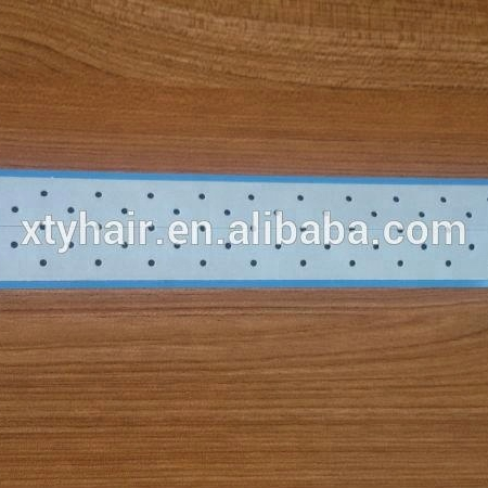Самая сильная синяя Длинная лента с отверстиями для toupee