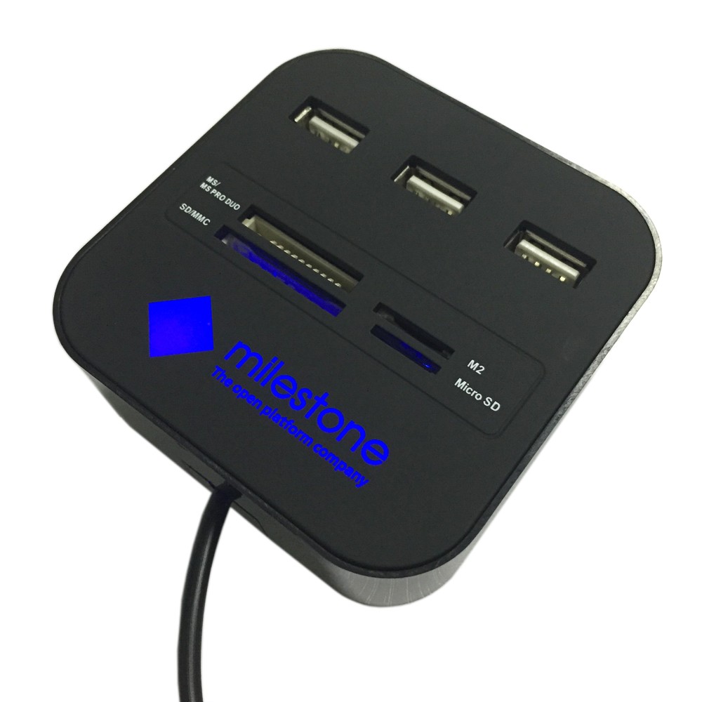 Концентратор и мульти-кард-ридер 3-портовый КОНЦЕНТРАТОР usb 2,0 концентратор с микро-мульти кард-ридер для SD/MMC/M2/MS/MP