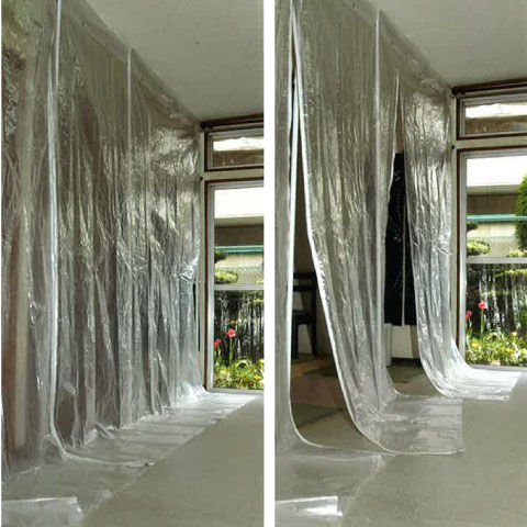 temporary curtain partition