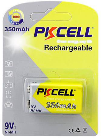 Nimh призматический аккумулятор 350mah 9v