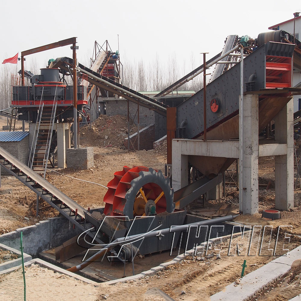 Tumbler Vibrating Screen Sand Washing Machine Production Line